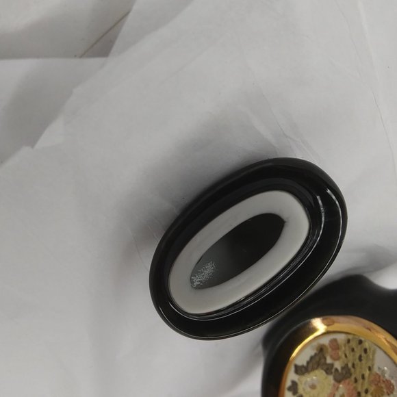 Chokin Art miniature teapot Made in Japan peacocks - Picture 6 of 15